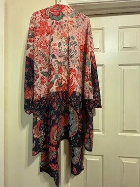 Women's Floral Paisley Swim Coverup - Multicolor